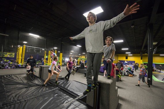 practice slackline skills at get air