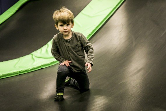 boy playing at get air