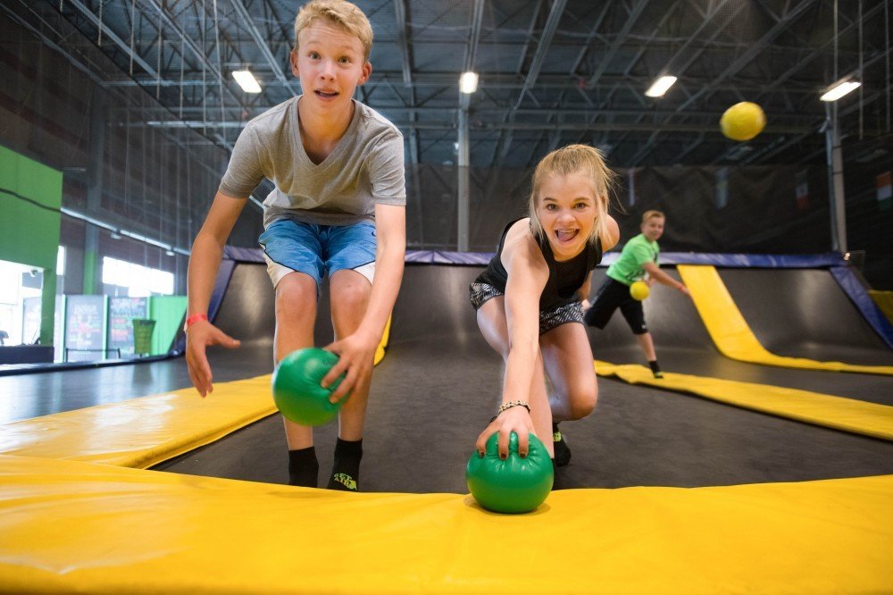 trampoline park dodgeball